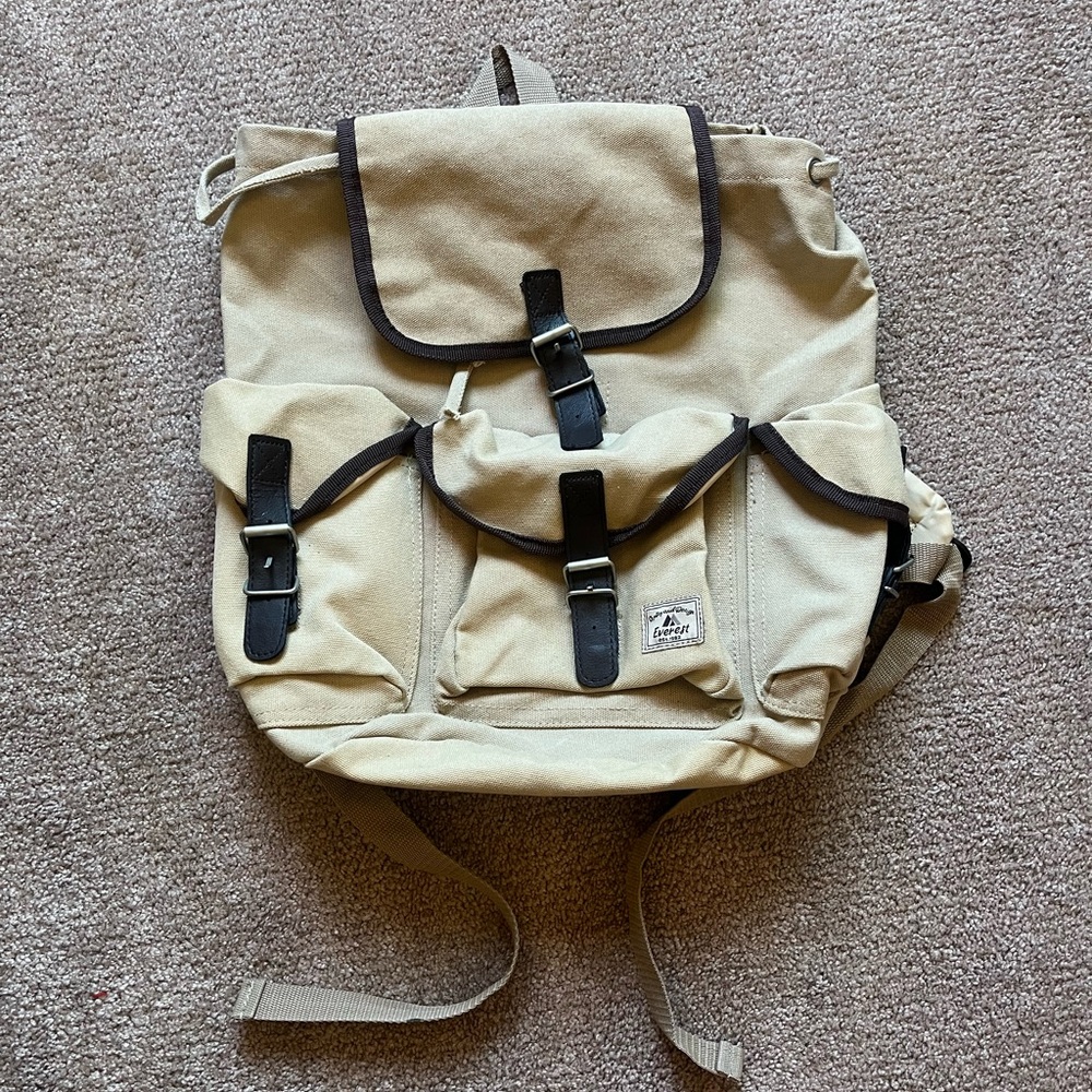 VTG 00’s / Y2K Everest Tan Canvas Satchel Backpack